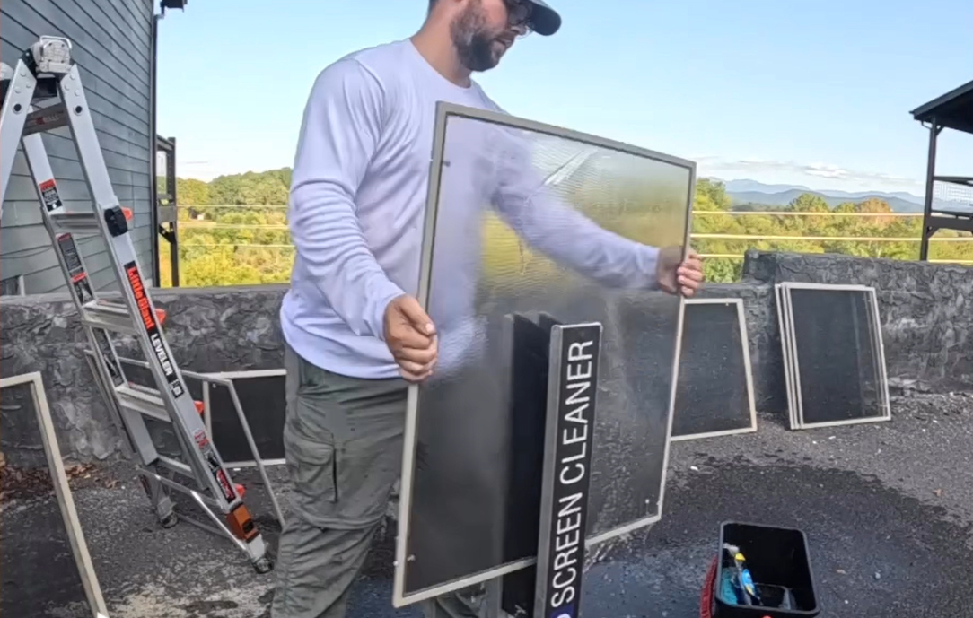 Detailed Window Screen Cleaning Service